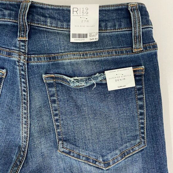 Daytrip R1959 Lynx Women's Jeans Mid Rise Skinny Stretch Regular Fit Size 27 - Picture 11 of 13